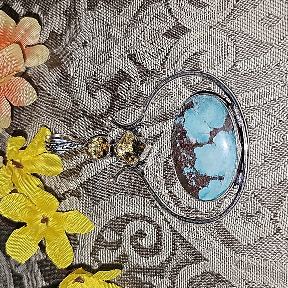 N3w African turquoise pendant - Picture 8 of 8